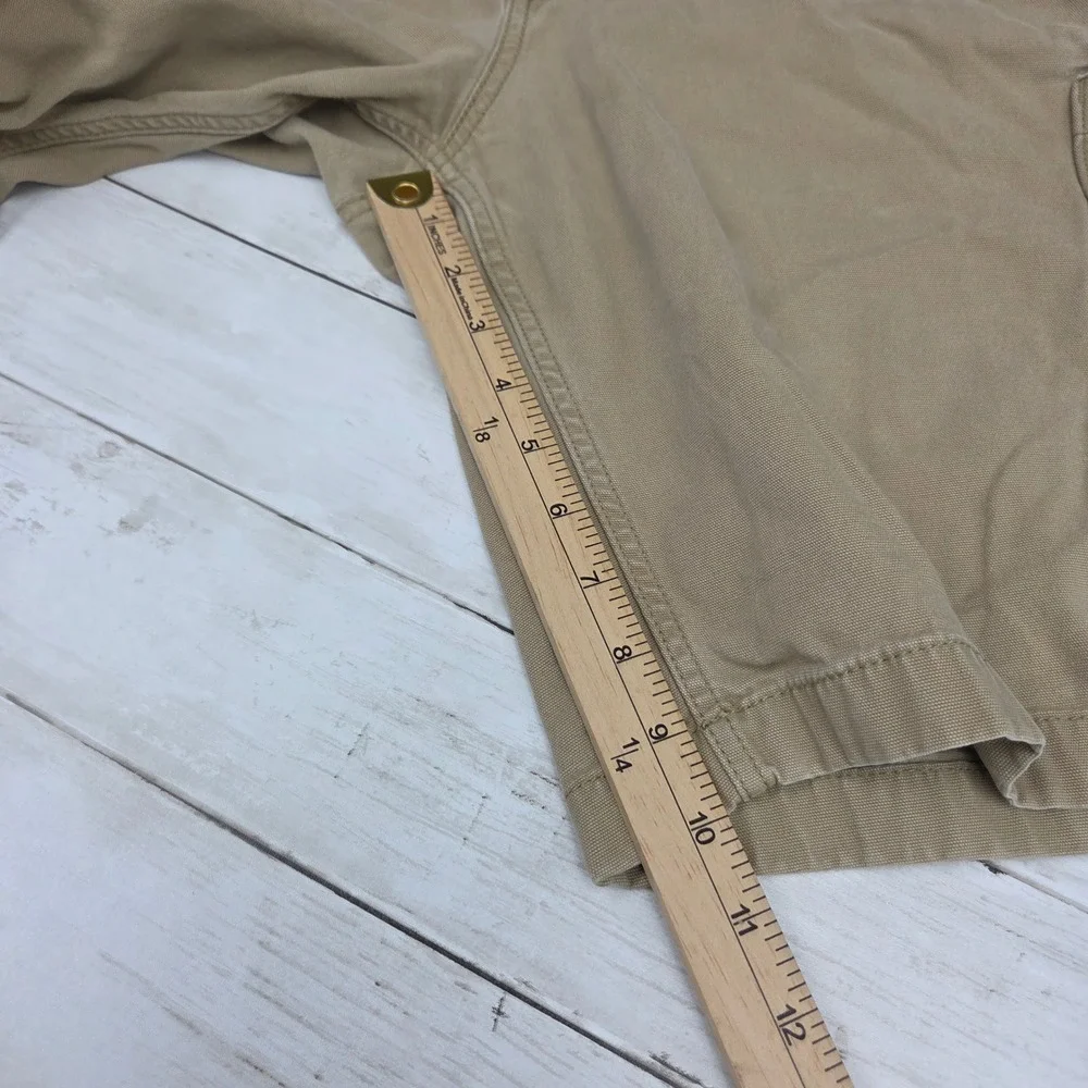 Carhartt Rugged Flex Canvas Cargo Work Short Relaxed Fit Mens 48 Tan BS3542-M